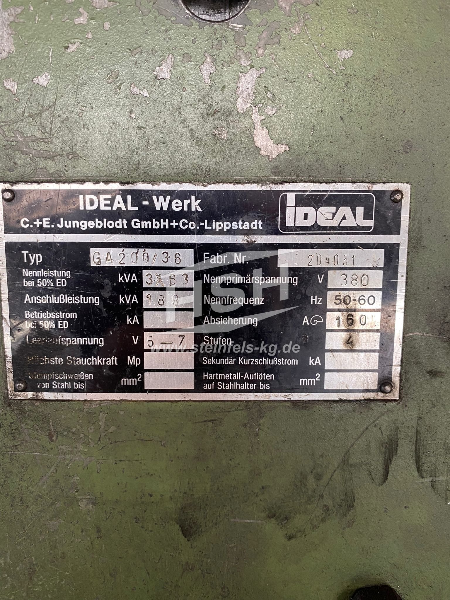 D34L/7968 — IDEAL — GA200/36 – 1990 – 2,5-8 mm