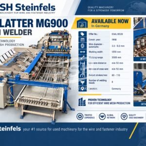 SCHLATTER – MG900 – D34L/8520 - mesh welder SCHLATTER – MG900 – D34L/8520 - mesh welder