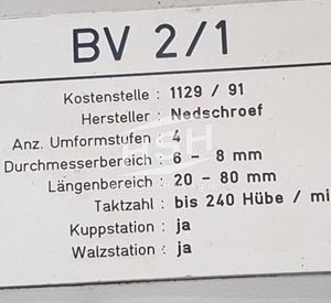 NEDSCHROEF – BV2 – M10L/8622 – 1983 – 10 mm
