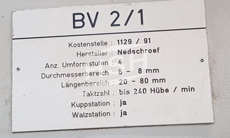 NEDSCHROEF – BV2 – M10L/8622 – 1983 – 10 mm