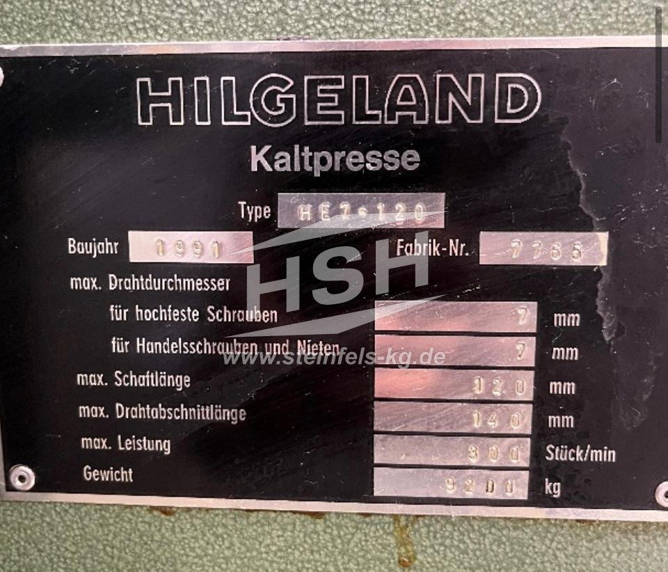 HILGELAND – HE7-120 – M12L/8752 – 1991 – 2-7 mm